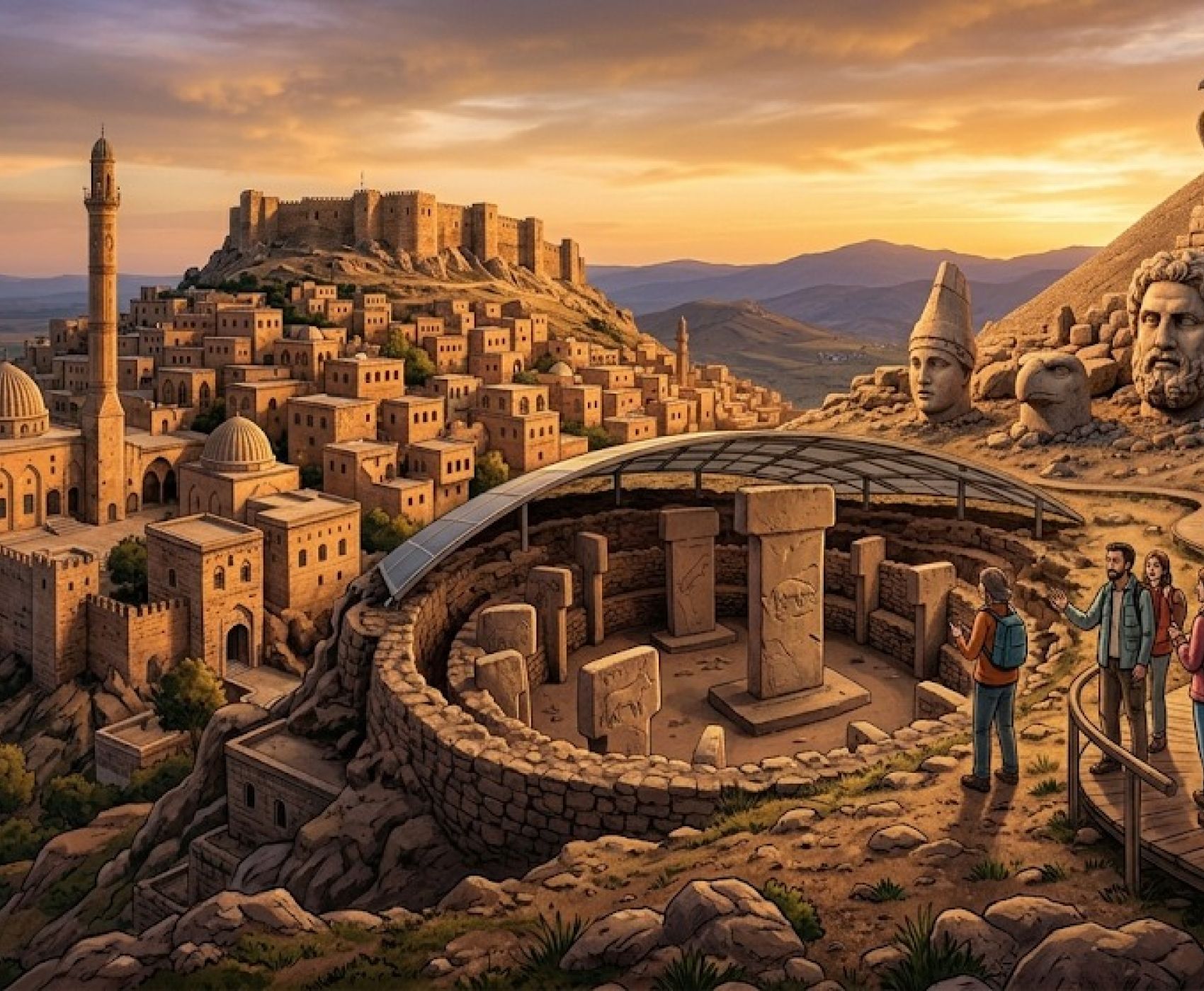 UÇAKLI GAP DİYARBAKIR MARDİN GÖBEKLİTEPE NEMRUT GAZİANTEP